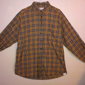 Men’s large Burberry long sleeve collared shirt.